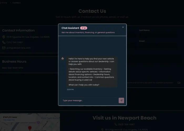 AI concierge assisting shoppers