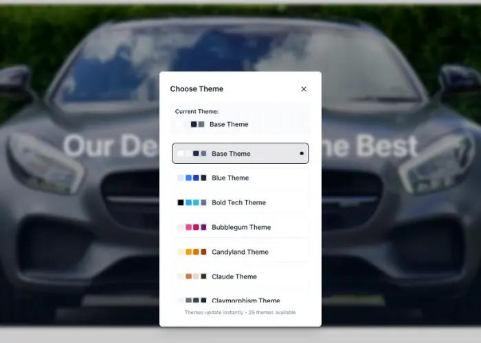 Premium dealer website themes