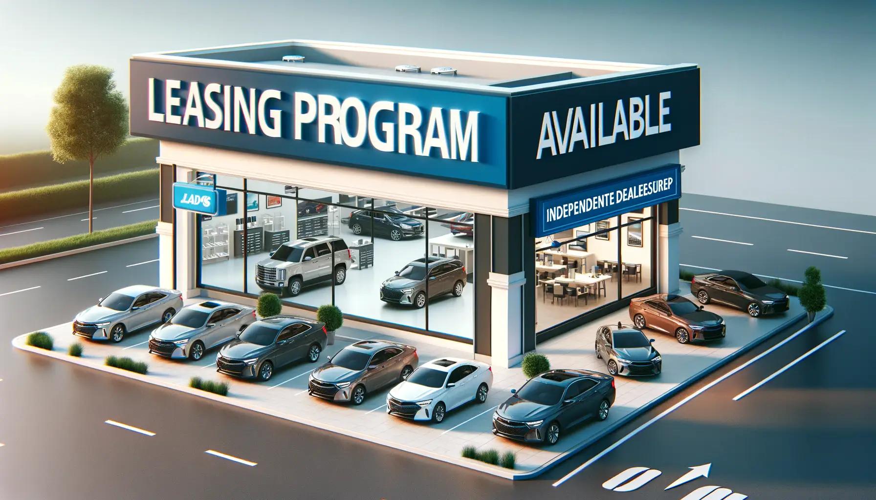 Auto dealership leasing program setup with lease agreements and financing structure documentation