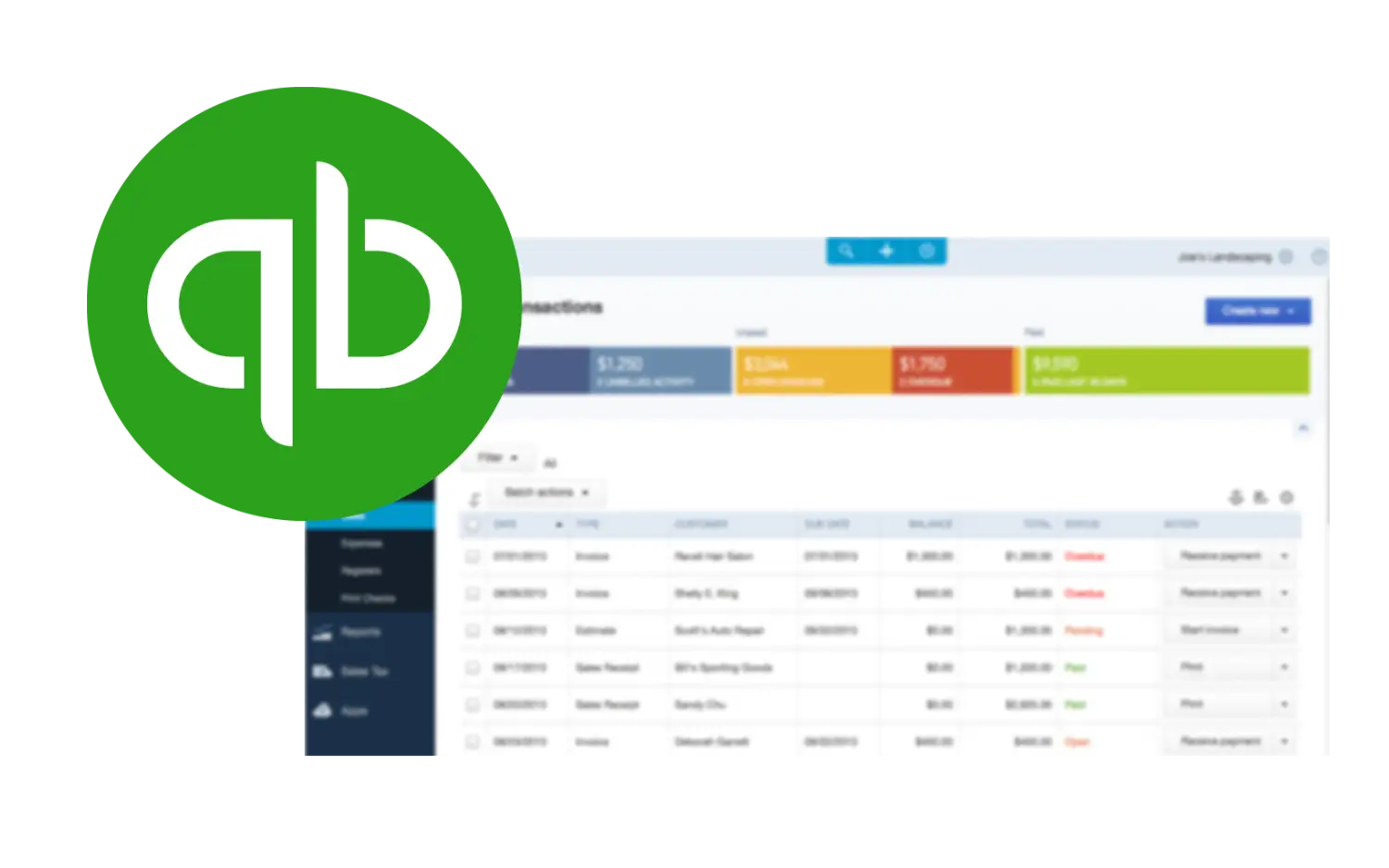 Quickbooks Logo with DealerClick Software